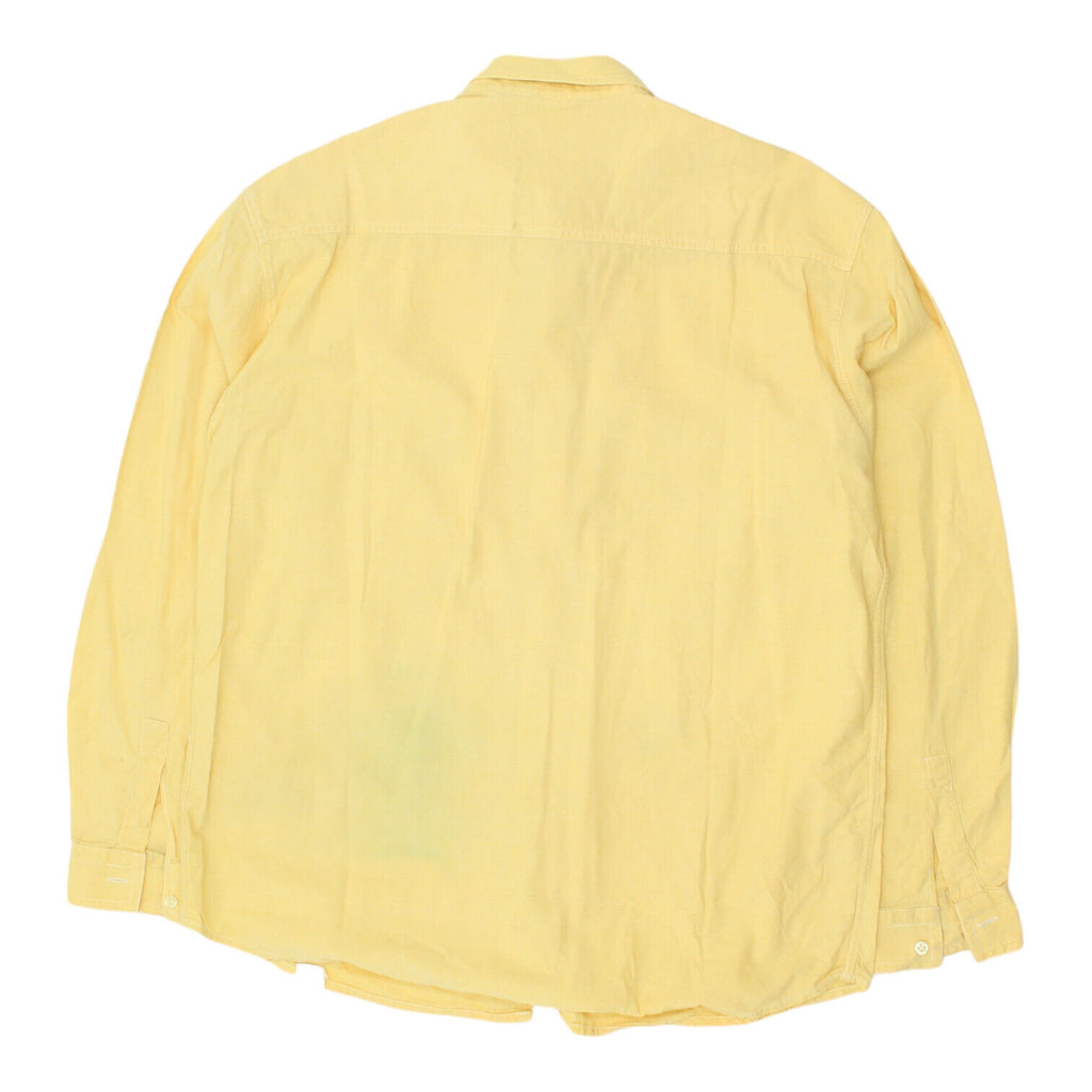 Lee Mens Yellow Western Style Pocket Shirt | Vintage Casual Designer VTG | Vintage Messina Hembry | Thrift | Second-Hand Messina Hembry | Used Clothing | Messina Hembry 