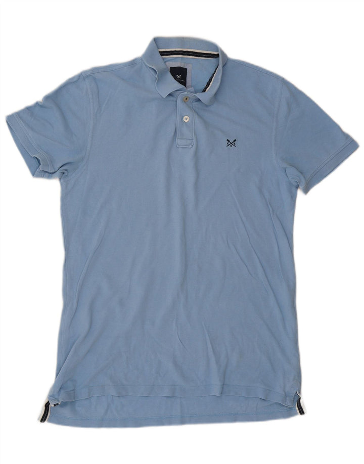 Crew Clothing Mens Polo Shirt Large Blue Cotton