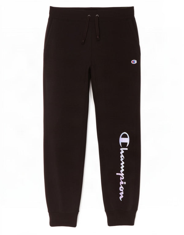 Champion Womens Graphic Tracksuit Trousers Joggers UK 14 Large Black