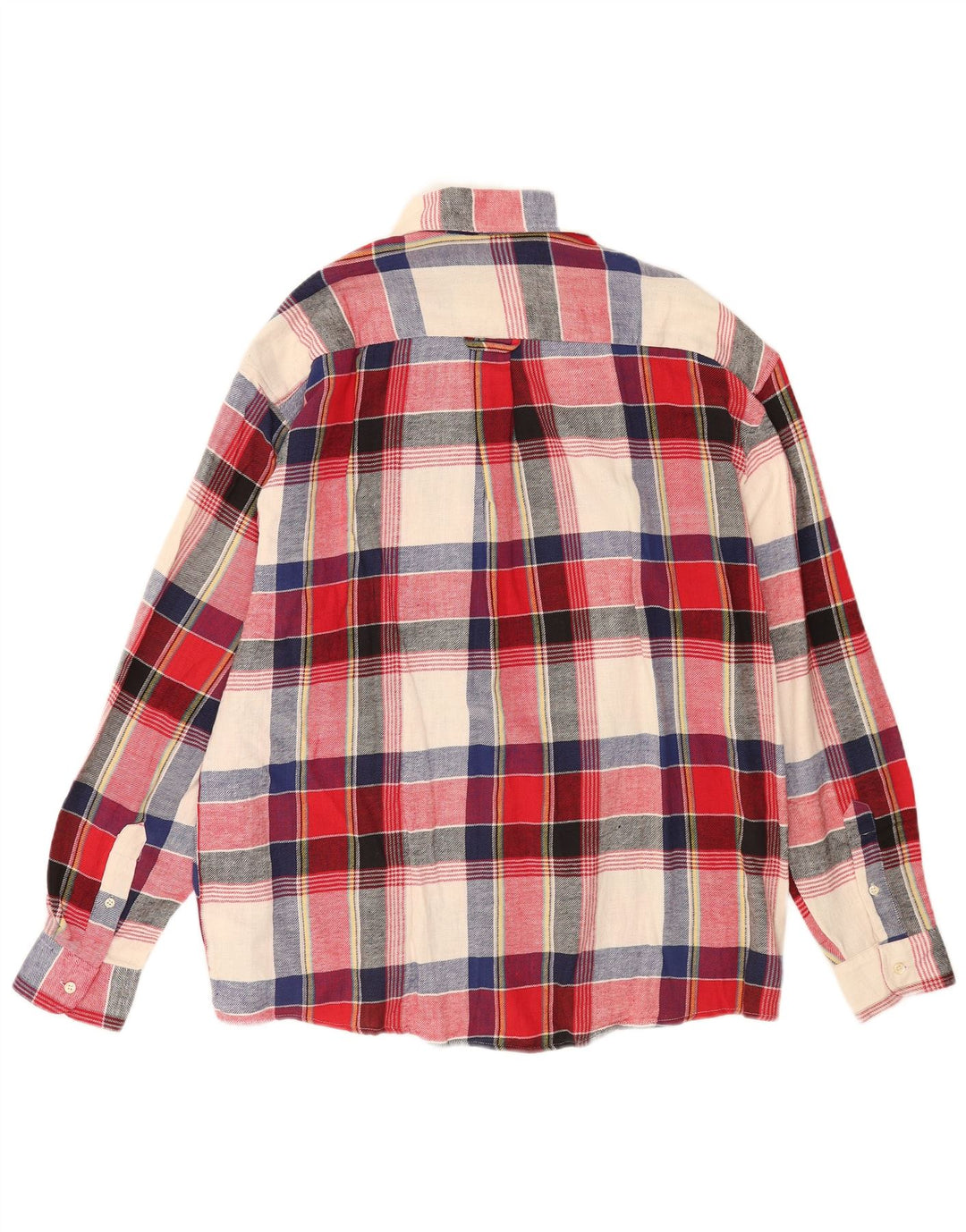 Vintage Mens Flannel Shirt XL Multicoloured Check Cotton