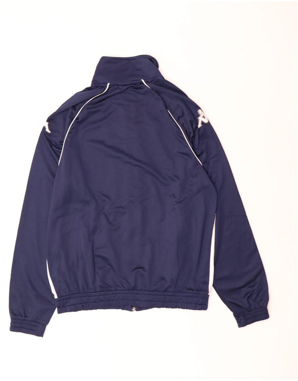 Kappa Mens Tracksuit Top Jacket Medium Navy Blue Colourblock Polyester