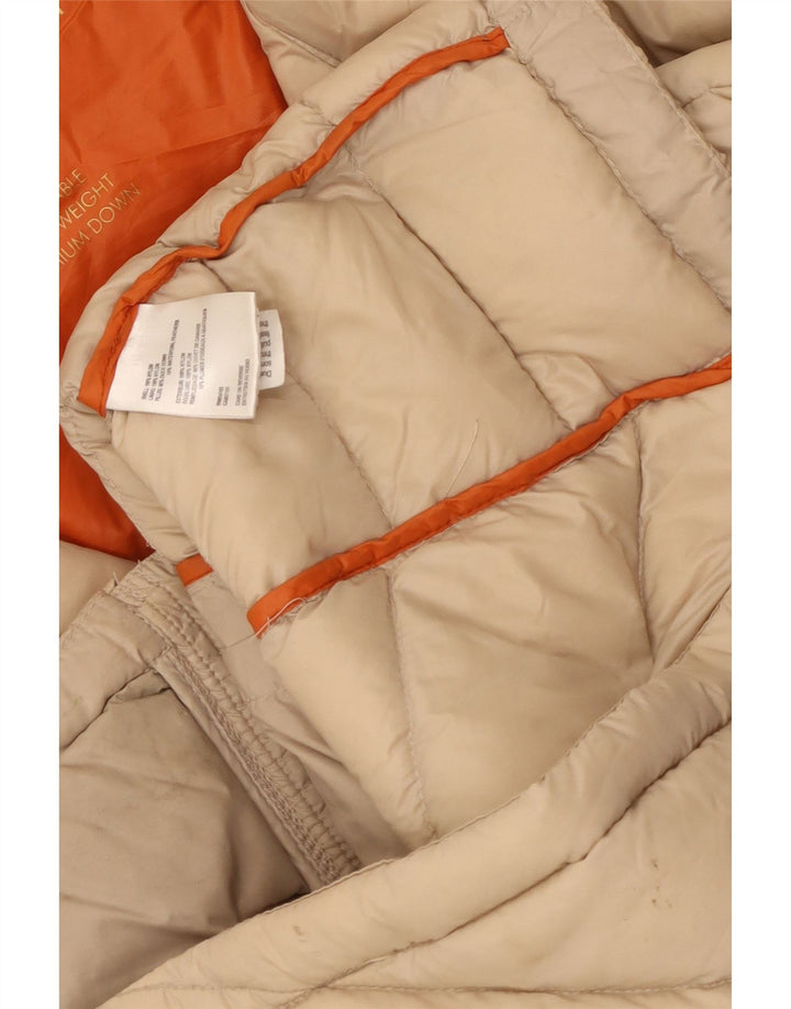 Calvin Klein Womens Padded Jacket UK 14 Medium Beige Nylon