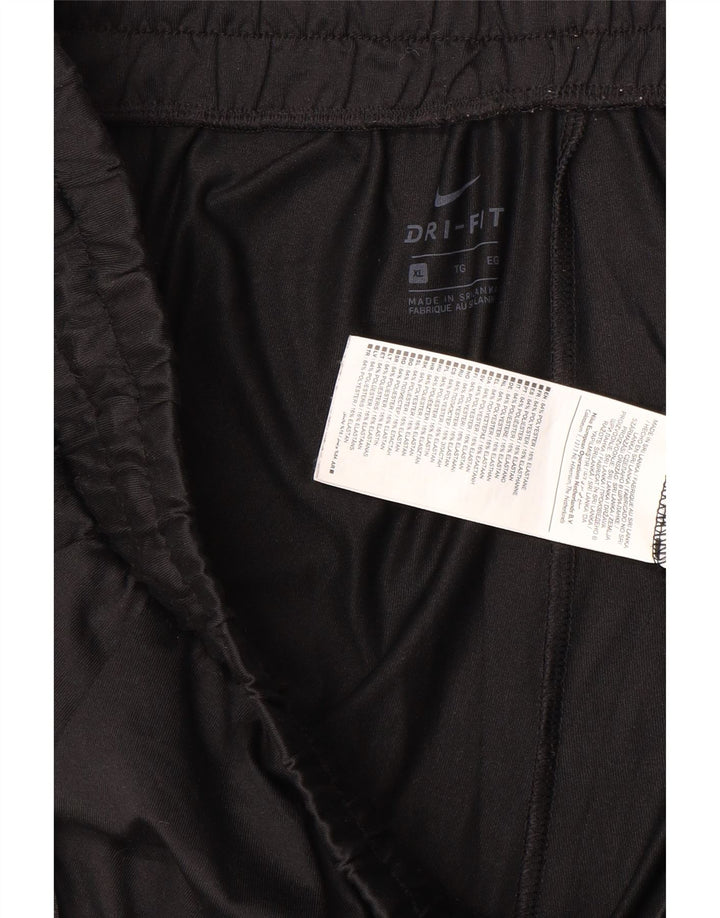 NIKE Mens Dri Fit Tracksuit Trousers XL  Black Polyester