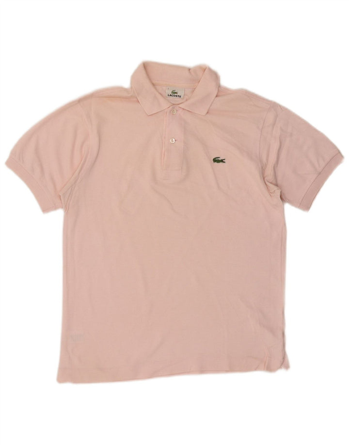 Lacoste Mens Polo Shirt Size 3 Small Pink Cotton