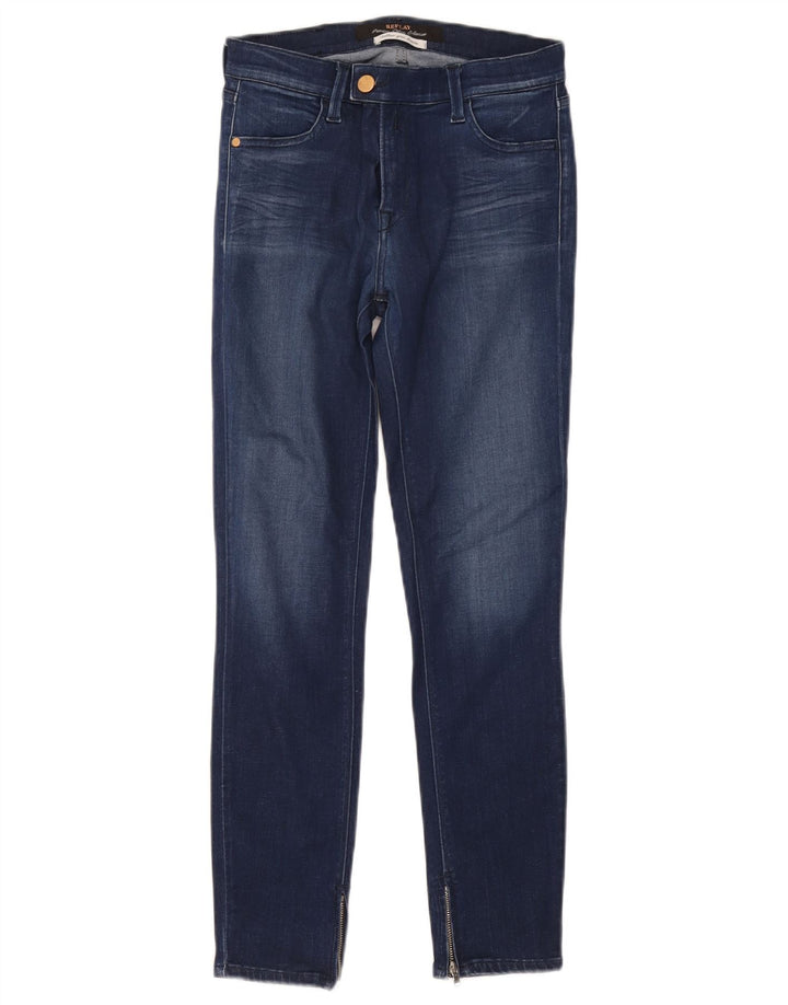 Replay Womens Skinny Jeans W25 L27 Blue Modal