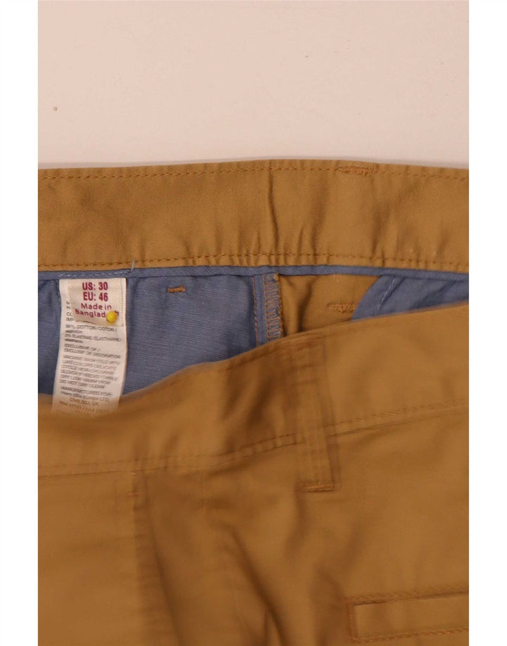Penguin Mens Chino Shorts W30 Medium Beige Cotton