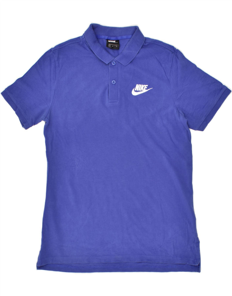 NIKE Mens Polo Shirt Medium Blue Cotton Vintage Nike and Second-Hand Nike from Messina Hembry 