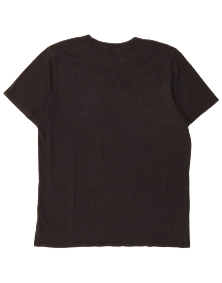 Nike Mens Athletic Cut Graphic T-Shirt Top Medium Black Cotton
