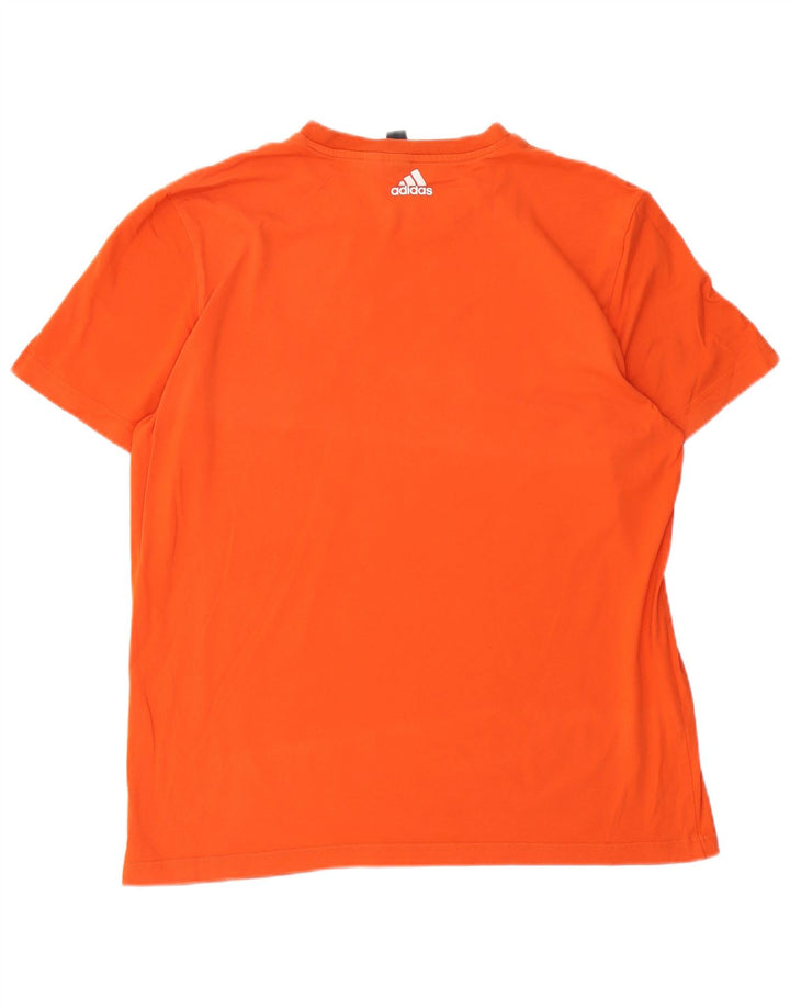 Adidas Mens Graphic T-Shirt Top Large Orange