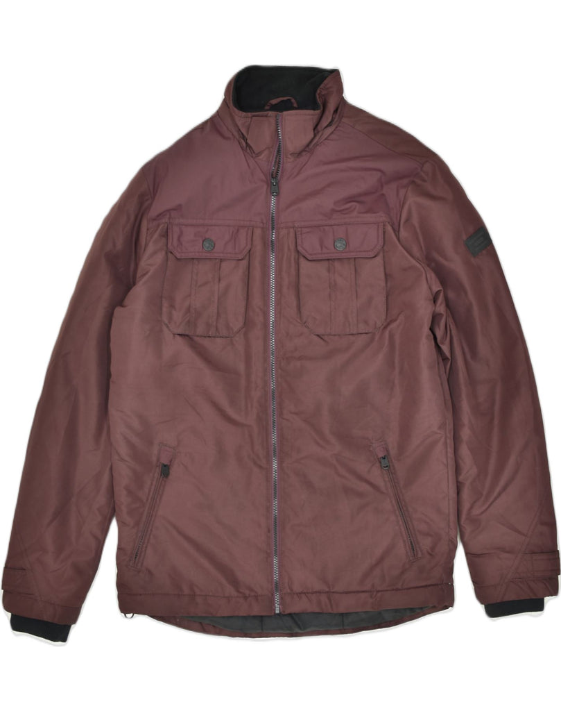 JACK & JONES Mens Windbreaker Jacket UK 40 Large Maroon | Vintage | Thrift | Second-Hand | Used Clothing | Messina Hembry 