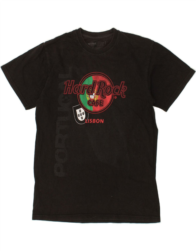 HARD ROCK CAFE Mens Lisbon Graphic T-Shirt Top Medium Black Cotton Vintage Hard Rock Cafe and Second-Hand Hard Rock Cafe from Messina Hembry 