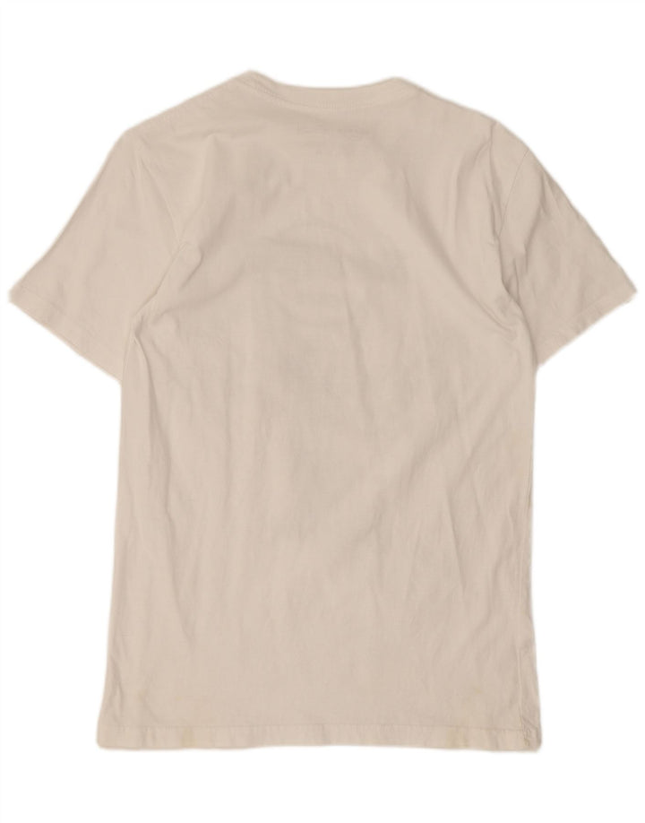 Hard Rock Cafe Mens Budapest Graphic T-Shirt Top Small White Cotton