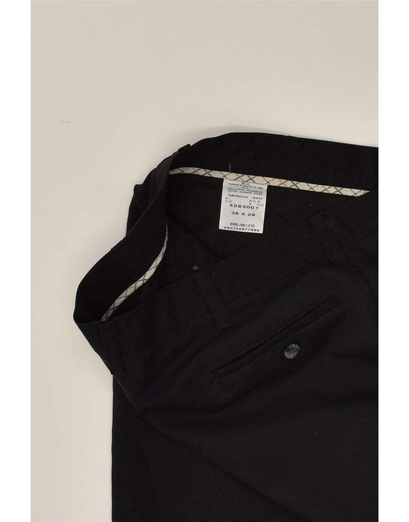 LEE Mens Straight Casual Trousers W36 L29 Black Polyester | Vintage Lee | Thrift | Second-Hand Lee | Used Clothing | Messina Hembry 