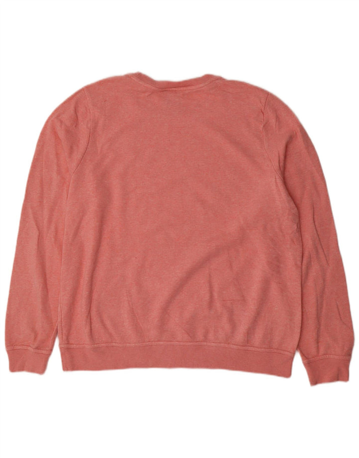 Nike Womens Sweatshirt Jumper UK 16 Large Pink Flecked