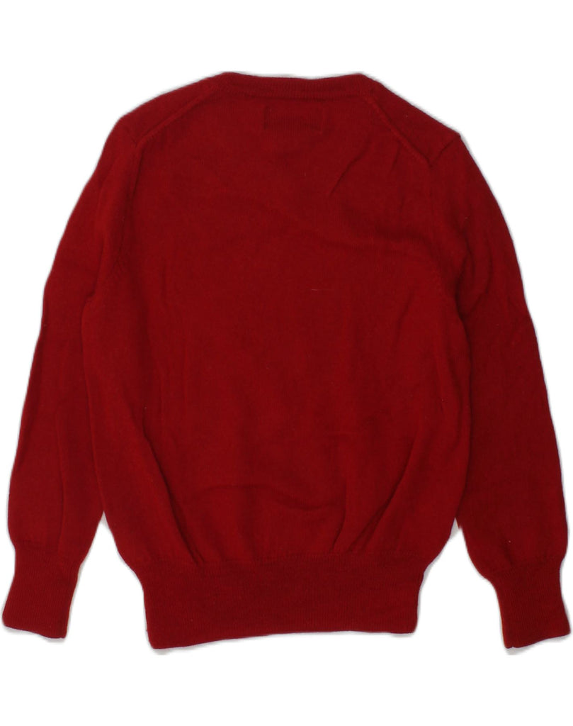 POLO RALPH LAUREN Boys V-Neck Jumper Sweater 3-4 Years Red Merino Wool | Vintage Polo Ralph Lauren | Thrift | Second-Hand Polo Ralph Lauren | Used Clothing | Messina Hembry 