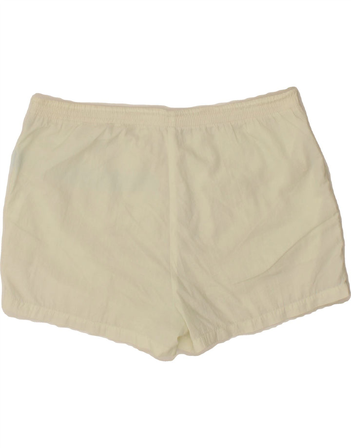 BELFE Mens Sport Shorts UK 44 XL Off White Colourblock Polyester Vintage Belfe and Second-Hand Belfe from Messina Hembry 