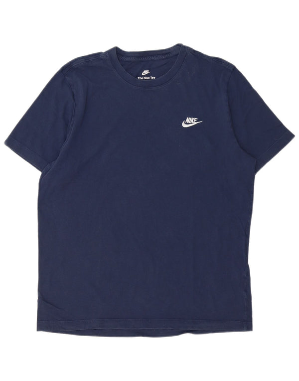 Nike Mens T-Shirt Top Large Navy Blue Cotton