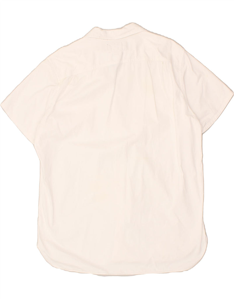 POLO RALPH LAUREN Mens Short Sleeve Shirt Large White Cotton | Vintage Polo Ralph Lauren | Thrift | Second-Hand Polo Ralph Lauren | Used Clothing | Messina Hembry 