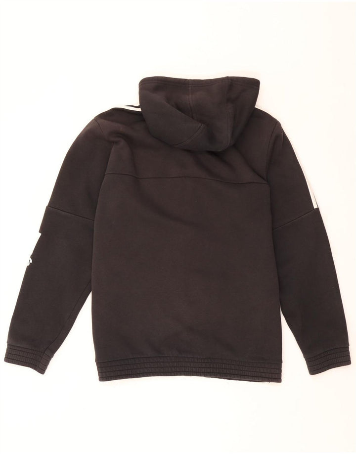 Nike Mens Graphic Zip Hoodie Sweater Large Black Polyester