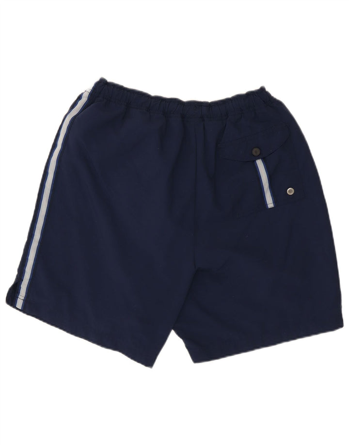 NIKE Mens Swimming Shorts Large  Navy Blue Colourblock Nylon