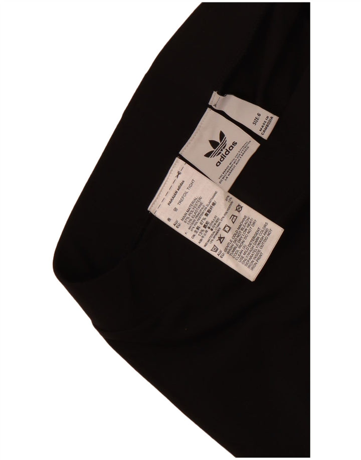Adidas Womens Leggings UK 6 XS  Black Polyester