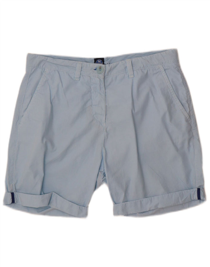 North Sails Womens Chino Shorts EU 44 XL W32  Blue Cotton