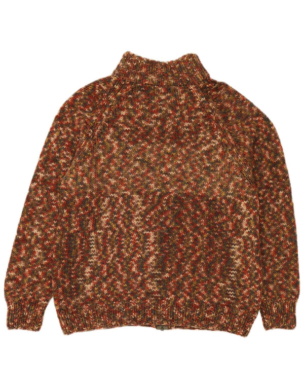 Vintage Mens Cardigan Sweater Medium Multicoloured Flecked
