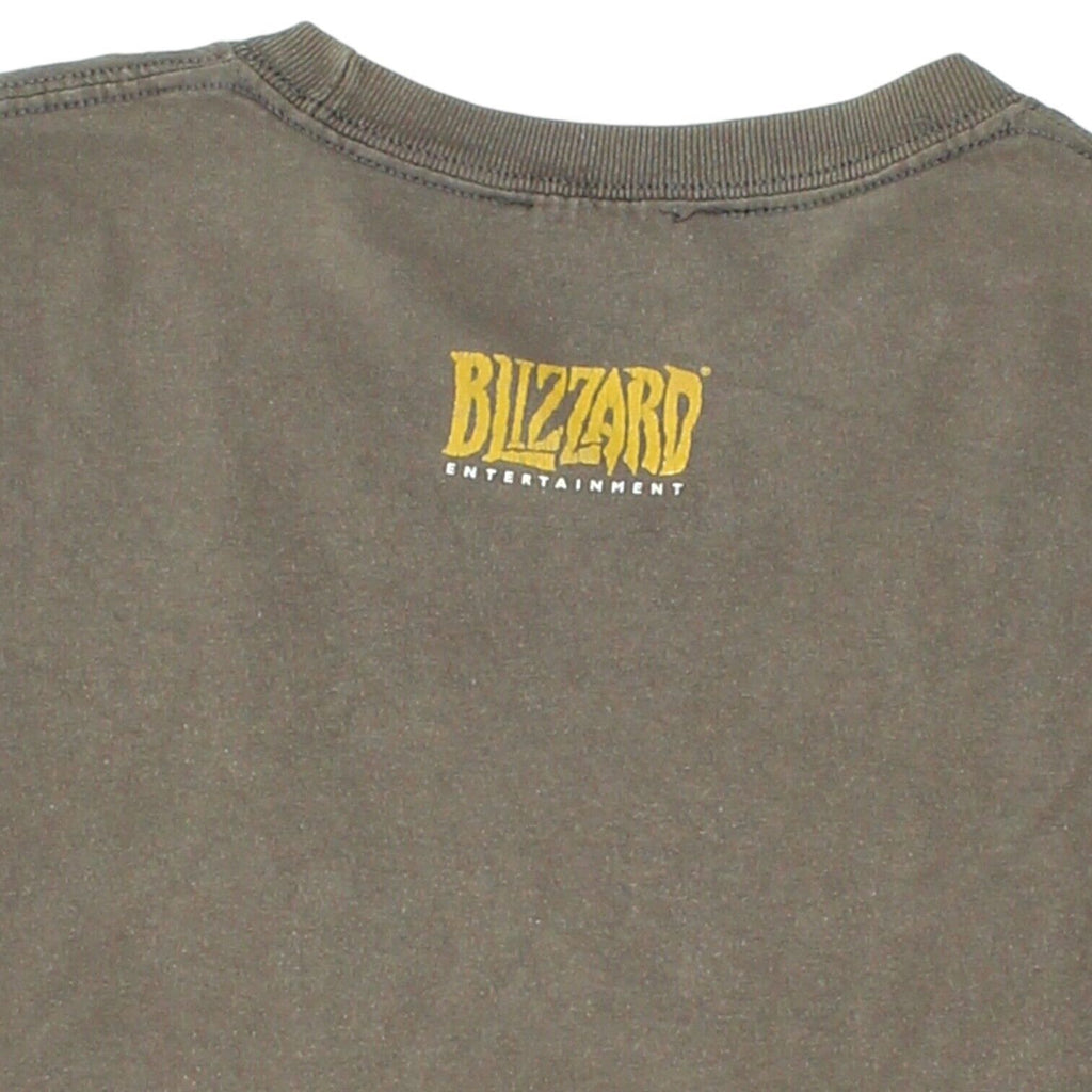 World Of Warcraft Horde Mens Grey Tshirt | Blizzard Entertainment Video Game VTG | Vintage Messina Hembry | Thrift | Second-Hand Messina Hembry | Used Clothing | Messina Hembry 