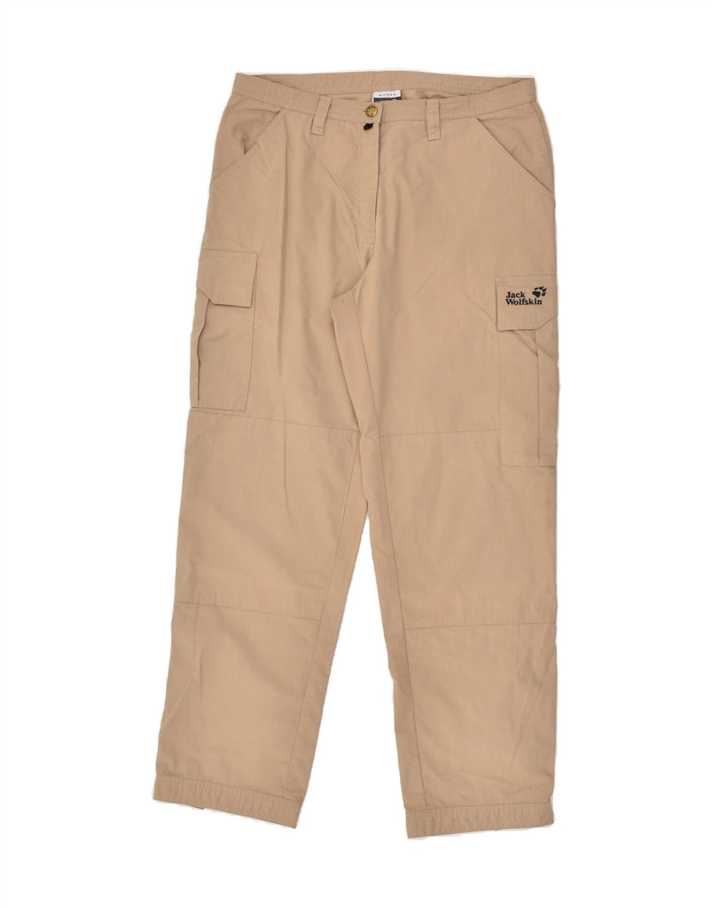 JACK WOLFSKIN Womens Straight Cargo Trousers W35 L29 Beige Polyester Vintage Jack Wolfskin and Second-Hand Jack Wolfskin from Messina Hembry 