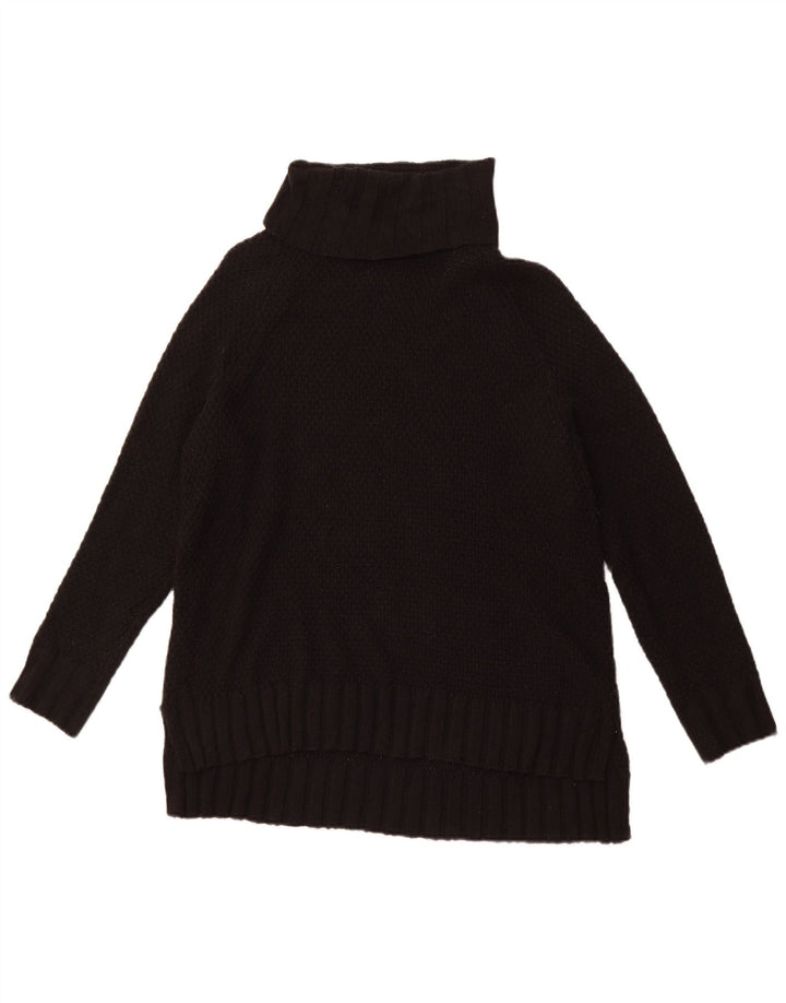 PATAGONIA Womens Oversized Roll Neck Jumper Sweater UK 10 Small Black
