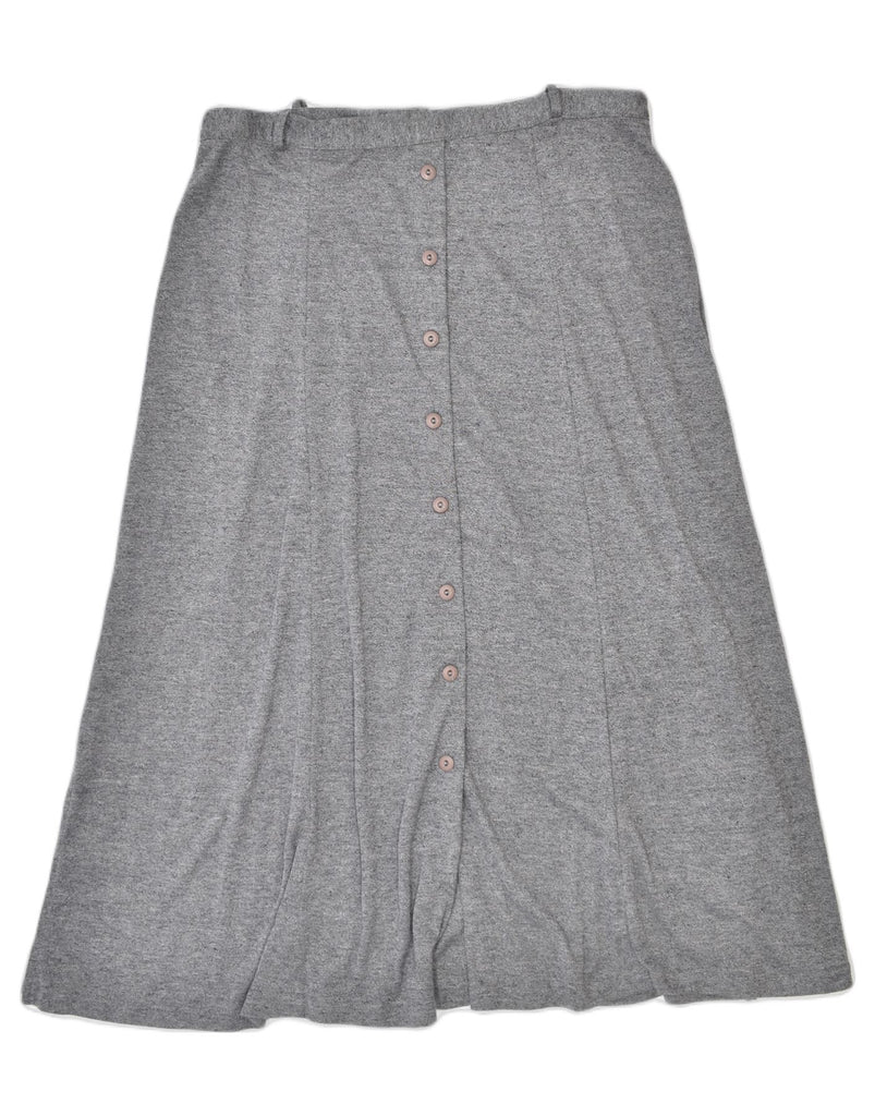 VINTAGE Womens A-Line Skirt UK 18 XL W34 Grey | Vintage | Thrift | Second-Hand | Used Clothing | Messina Hembry 