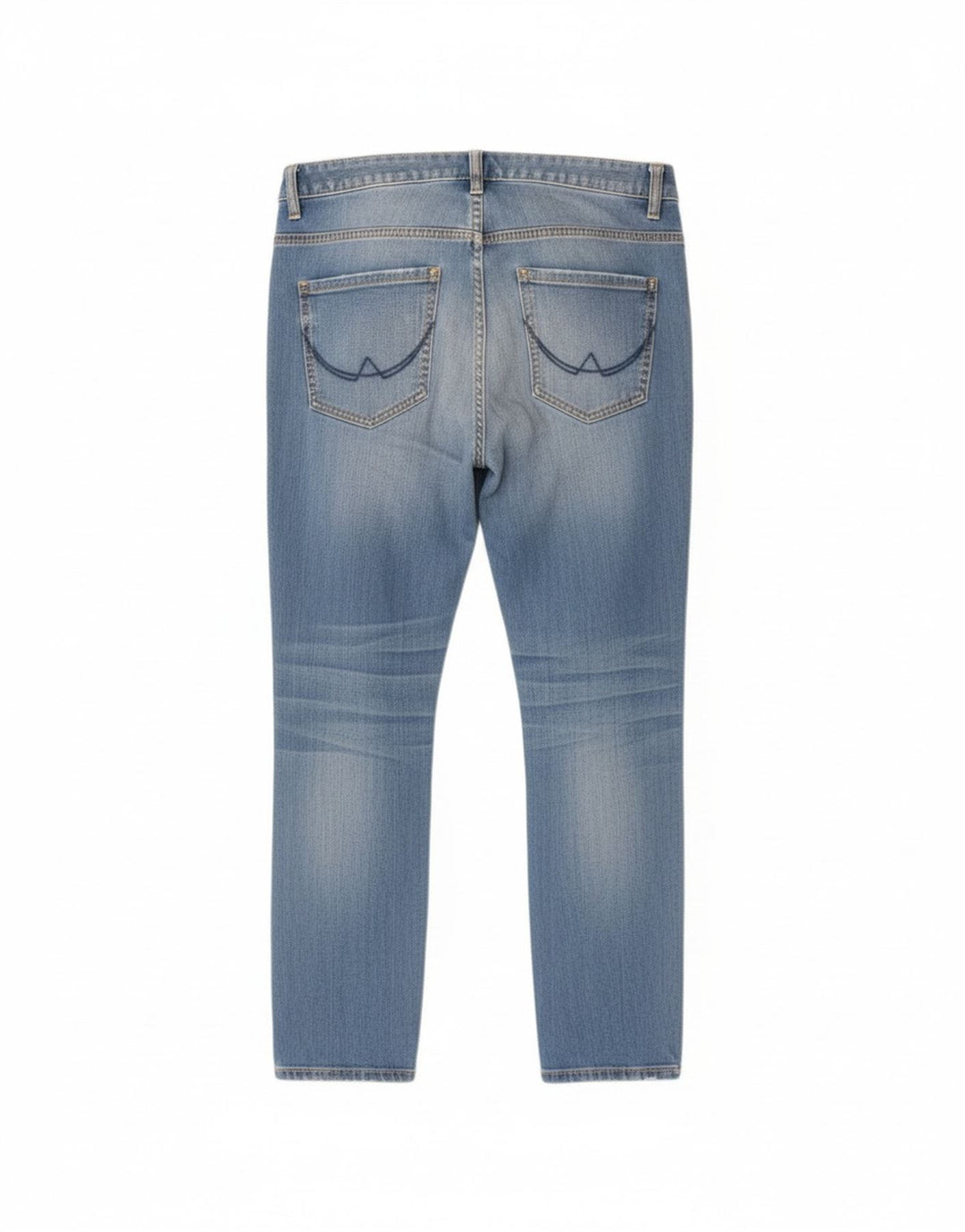 Superdry Womens Riley Distressed Slim Jeans  W28 L26 Blue Cotton