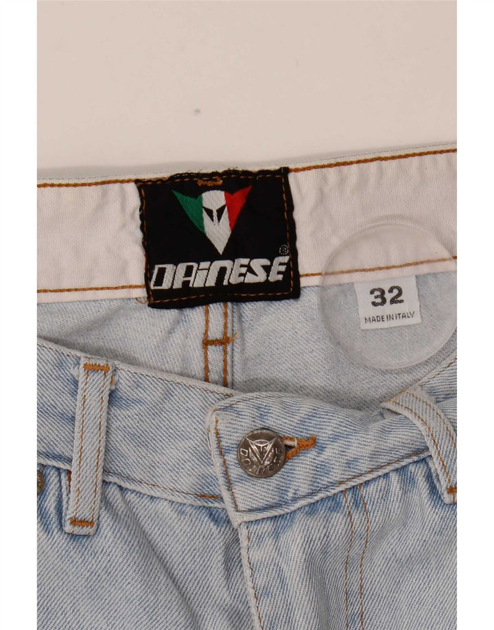 Dainese Mens Straight Jeans W32 L32 Blue Cotton