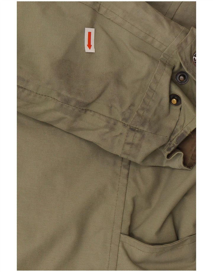 Tucano Urbano Womens Military Jacket IT 44 Medium Green Polychlorid