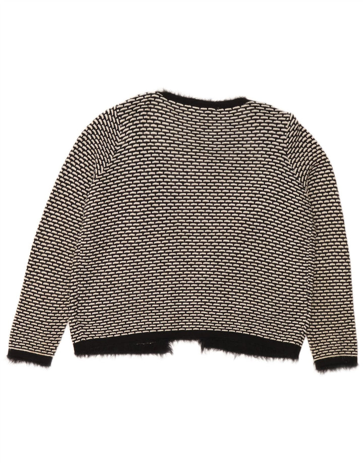 Marks & Spencer Womens Oversized Cardigan Sweater UK 16 Large Black