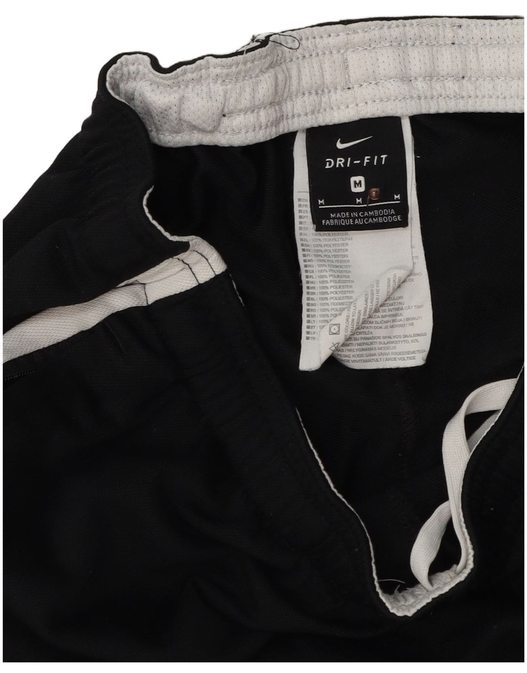 Nike Mens Tracksuit Trousers Medium Black Colourblock Polyester