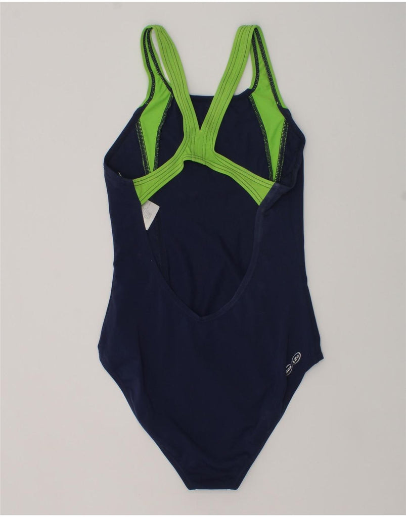 ARENA Girls Swimwear 12-13 Years Navy Blue Polyester | Vintage Arena | Thrift | Second-Hand Arena | Used Clothing | Messina Hembry 