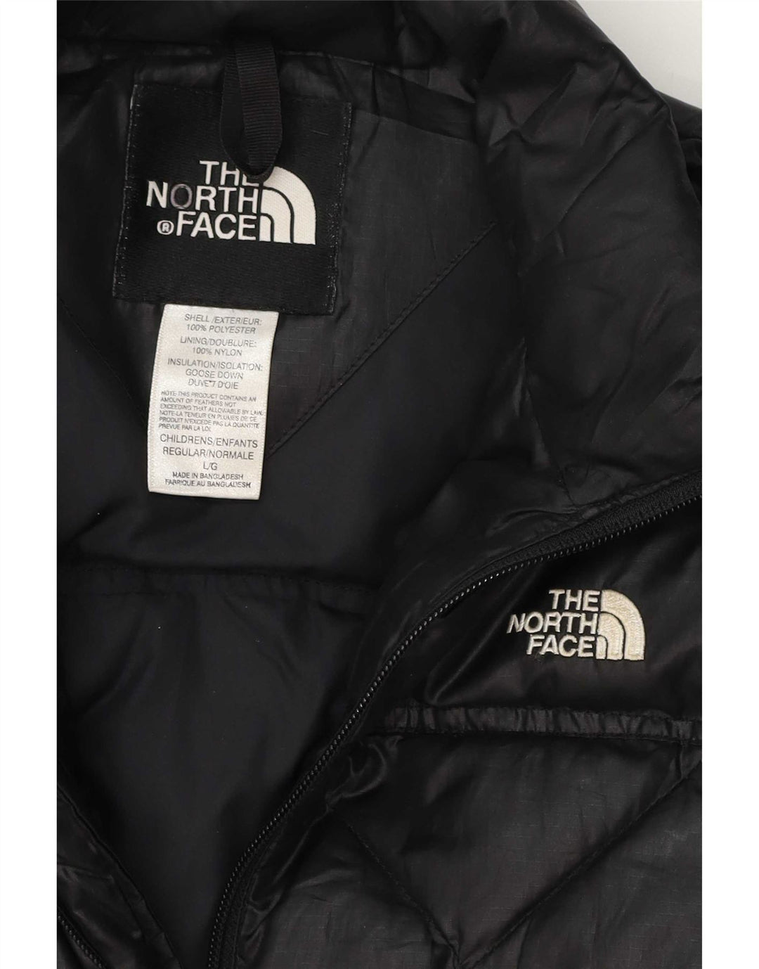 The North Face Girls Padded Jacket 11-12 Years Large Black Polyester