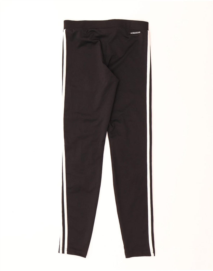ADIDAS Girls Aeroready Leggings 13-14 Years Black Polyester