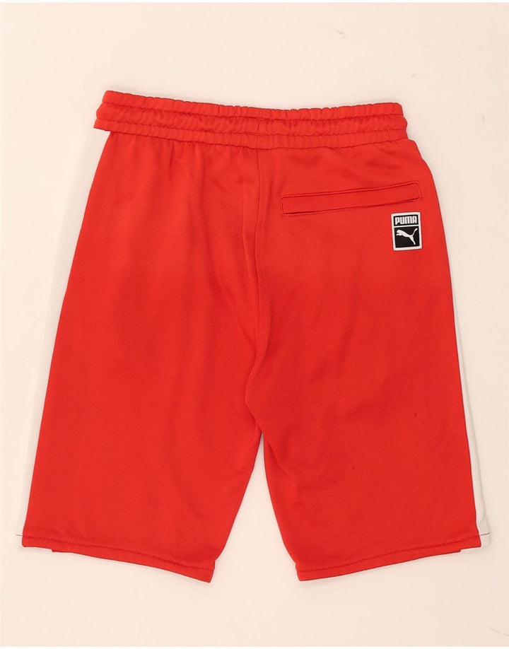 Puma Mens Sport Shorts Small Red Colourblock