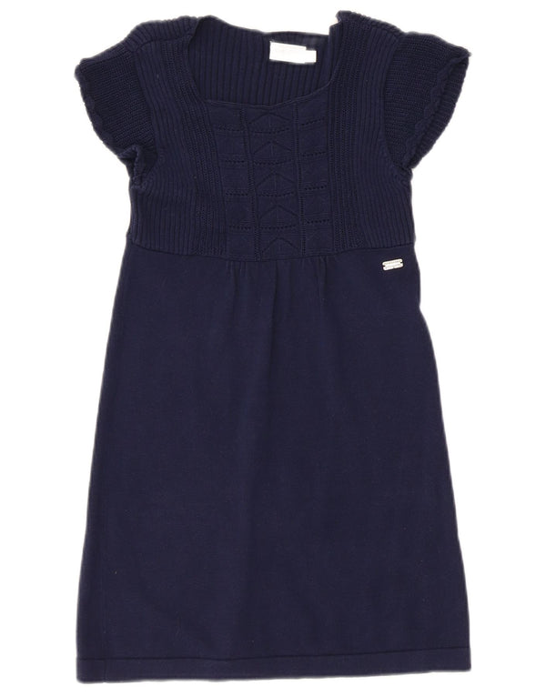 Geox Respira Girls Short Sleeve Jumper Dress 7-8 Years Navy Blue