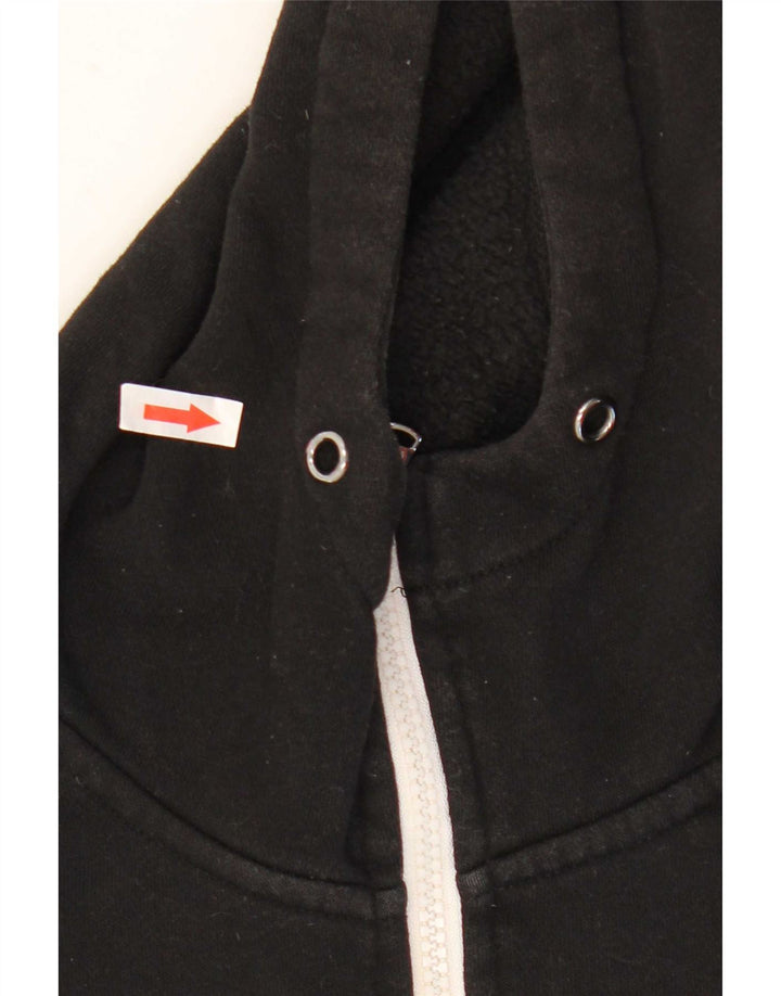 Michael Kors Mens Graphic Zip Hoodie Sweater Medium Black Cotton