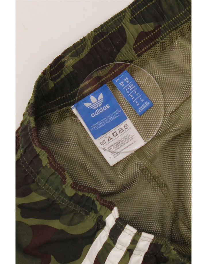 Adidas Mens Sport Shorts Medium Khaki Camouflage Polyester
