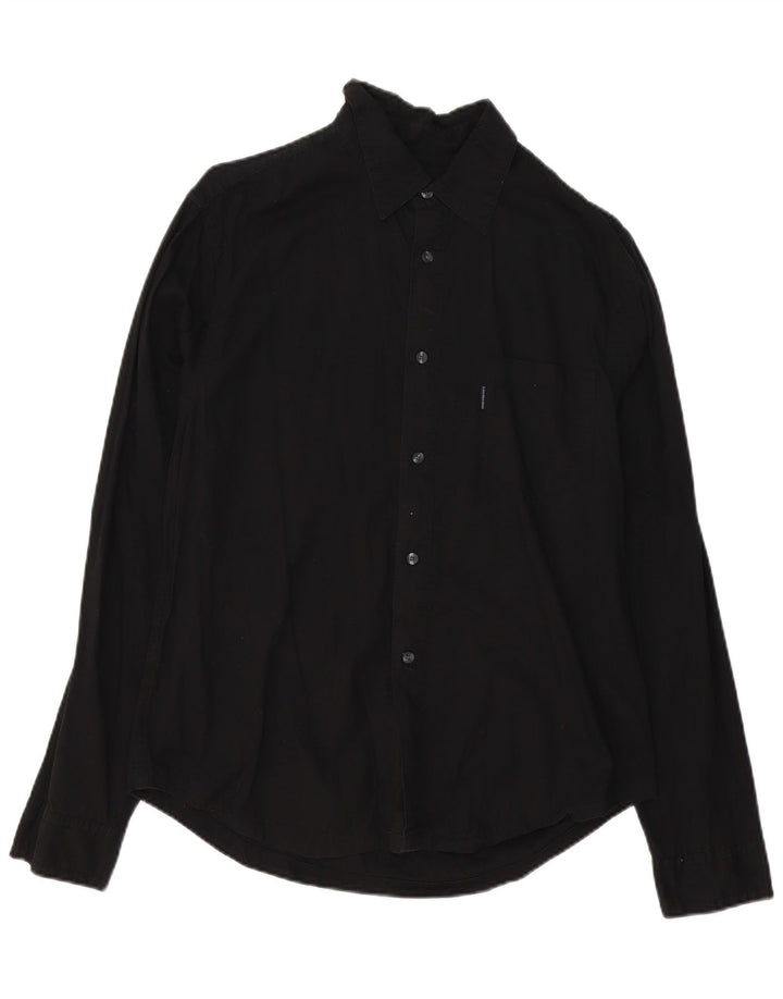 Calvin Klein Jeans Mens Shirt XL Black Cotton