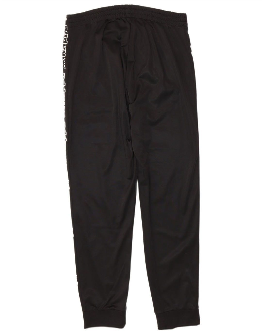 Kappa Mens Graphic Tracksuit Trousers Joggers Large Black Polyester