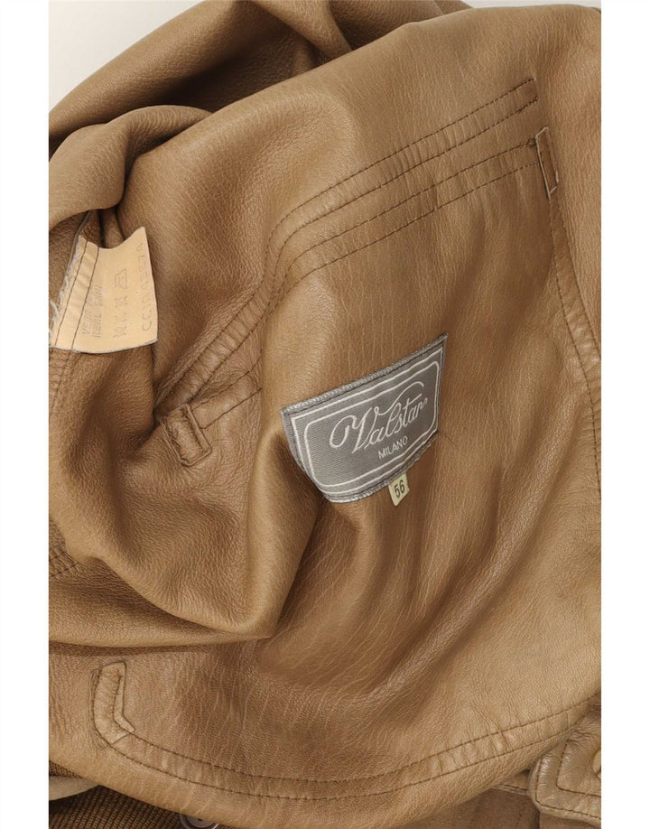 Valstar Mens Leather Jacket IT 56 3XL Brown