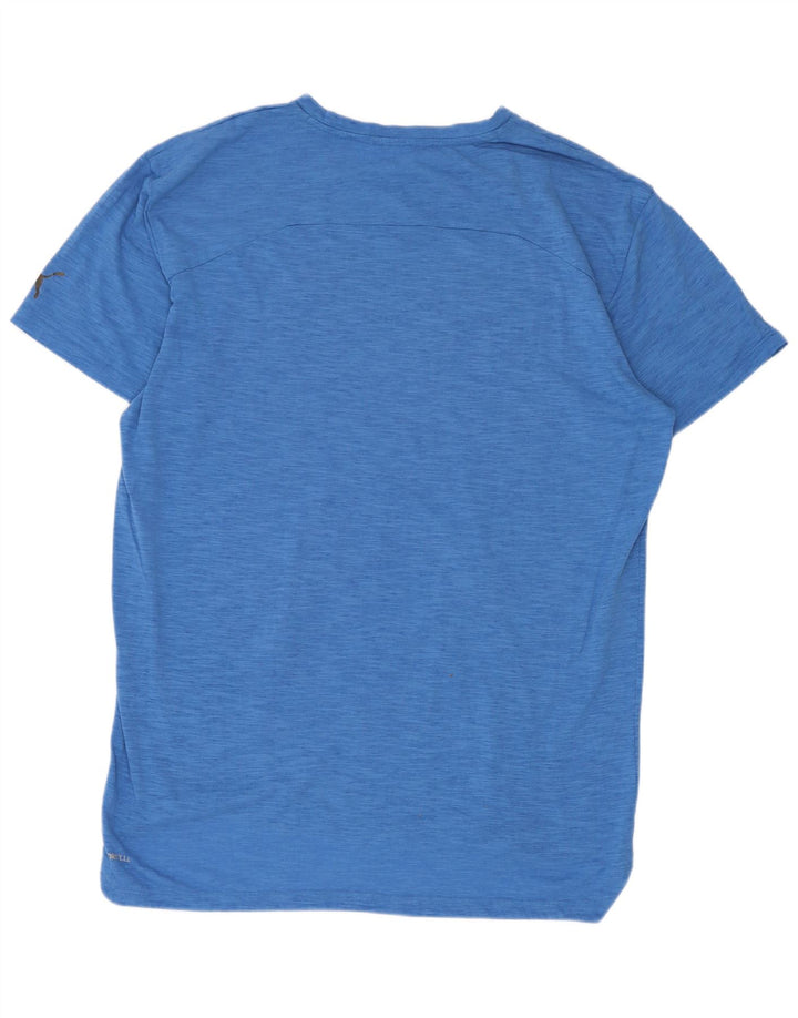 Puma Mens Graphic T-Shirt Top Medium Blue