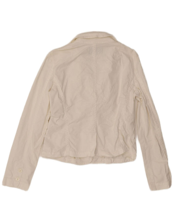 Armani Womens 3 Button Blazer Jacket UK 16 Large  White