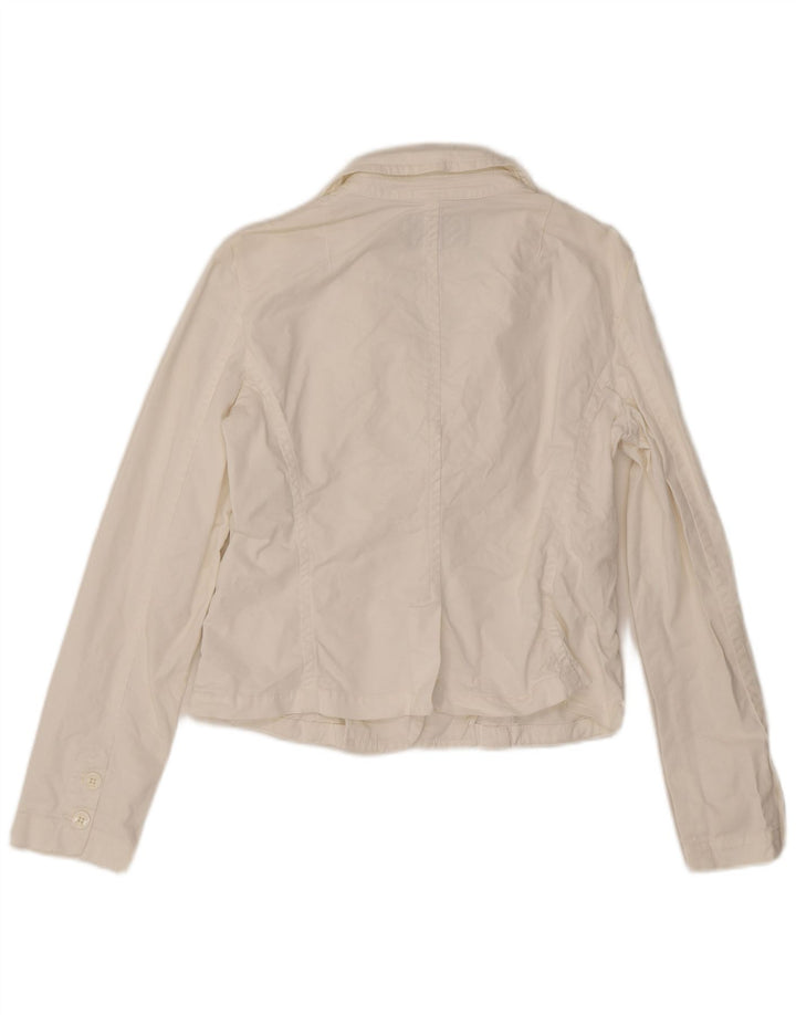 Armani Womens 3 Button Blazer Jacket UK 16 Large  White