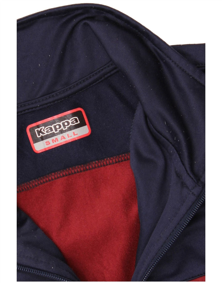 Kappa Mens Tracksuit Top Jacket Small Navy Blue Colourblock